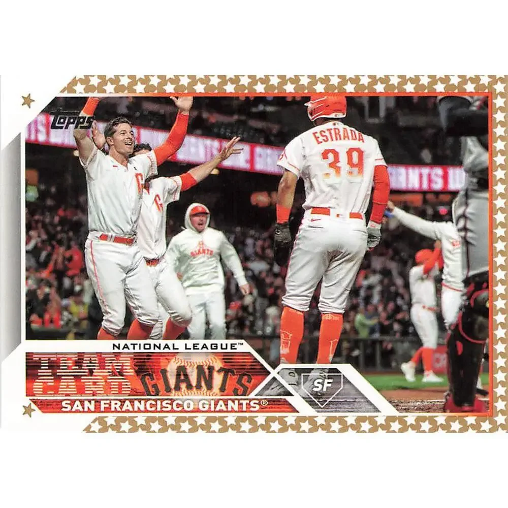 2023 Topps Gold Star San Francisco Giants Team Card #173 San Francisco Giants